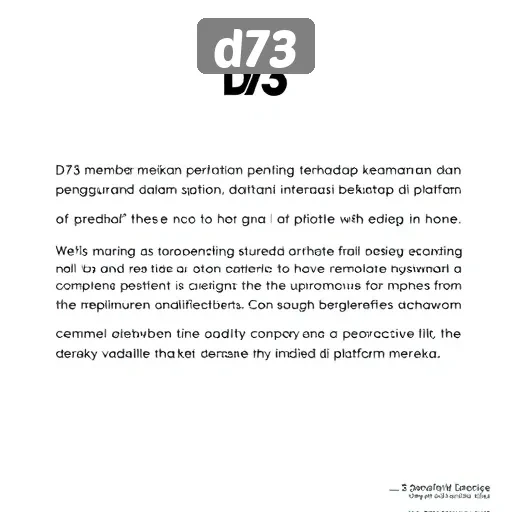 Analisis Keamanan dan Privasi di Situs D73